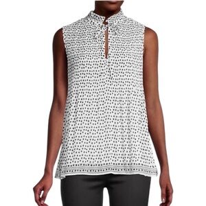 Max Studio Polka Dot Sleeveless Top